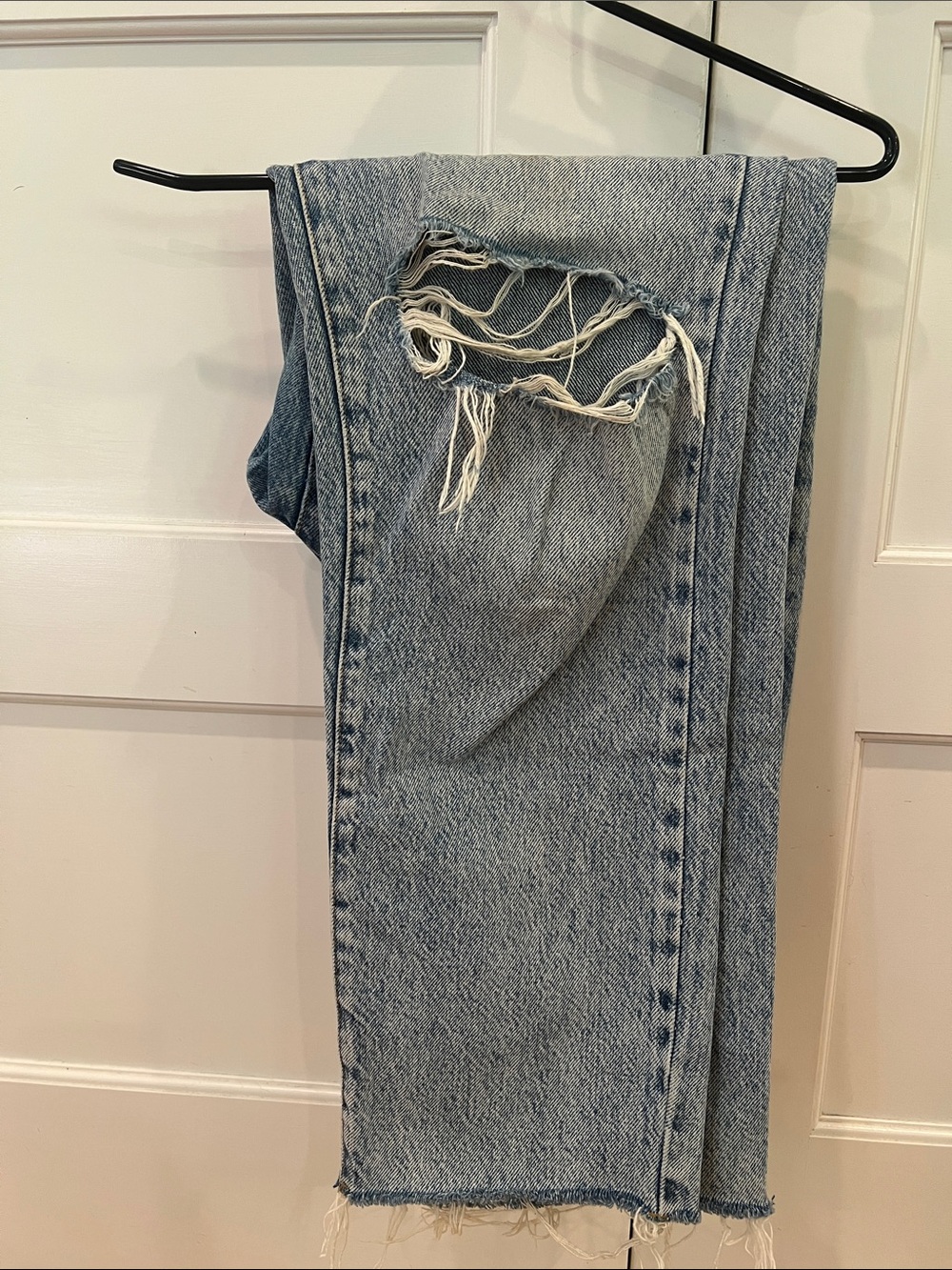 Women’s Light Blue Vintage Straight Jeans - Picture 4 of 5
